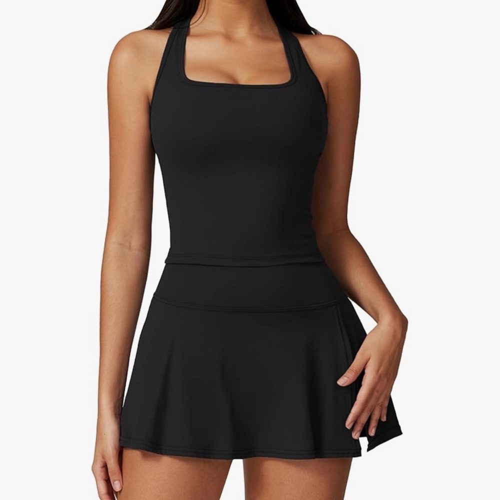 Black Two-Piece tennis outfit Set